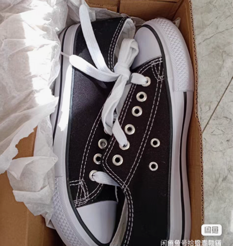 包邮断码处理帆布鞋，白色男女同款鞋码35-...