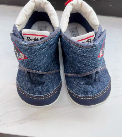 包邮日本专柜mikihouse学步鞋一段软...