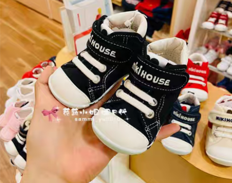 转卖日本专柜mikihouse学步鞋一段软...