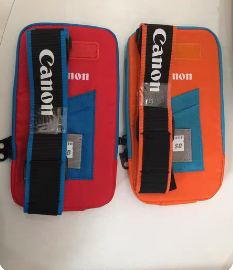 包邮佳能单反相机带帆布彩色背带肩带加手机收...