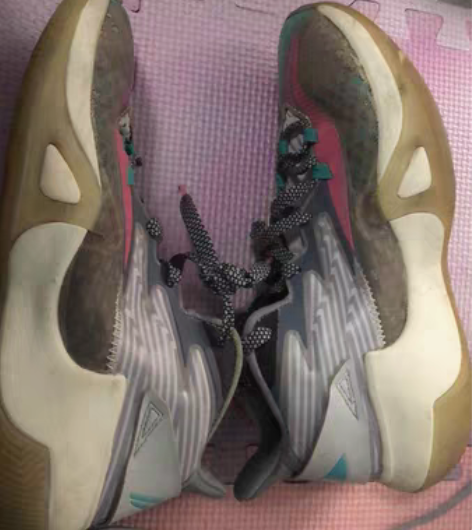 李宁疾风系列 鲨鱼灰/碧波绿配色 39码 ...