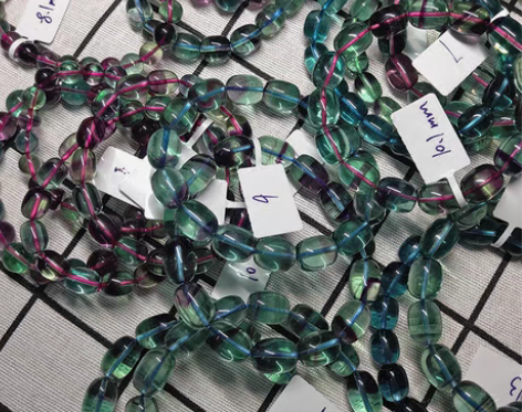 转卖星宿家天然莹石手链手链男女 收藏级 玻...