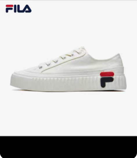 FILA斐乐帆布鞋女鞋板鞋小白鞋运动鞋休闲...