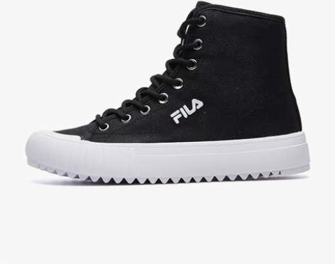 转卖FILA FUSION 斐乐高帮帆布鞋...