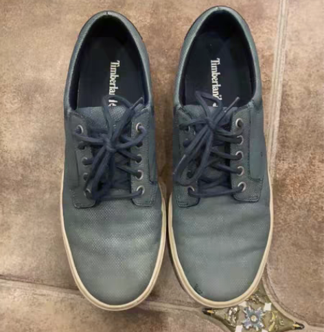 Timberland，板鞋，雾霾蓝，真皮，...