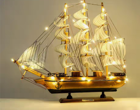 一帆风顺帆船模型摆件男生日礼物女生闺蜜毕业...