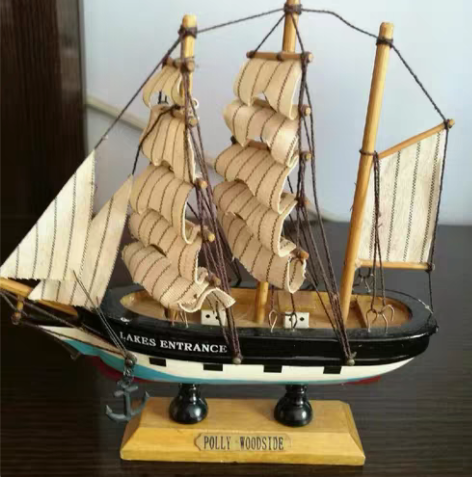 包邮西洋 帆船 摆件 vintage 精致...