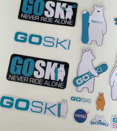 包邮好看！！Goski贴纸套装去滑雪趣味防...