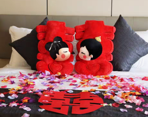 转卖结婚婚庆用品婚礼婚房压床娃娃布置创意礼...