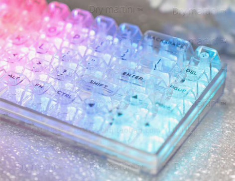 转卖成品DK68机械键盘透明有线三模套件R...