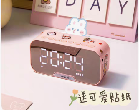 转卖闹钟学生用简约宿舍小女生可爱卧室床头静...