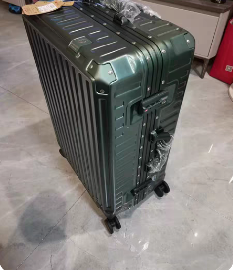 全新 漫游新款行李箱ins网红铝框万向轮旅...