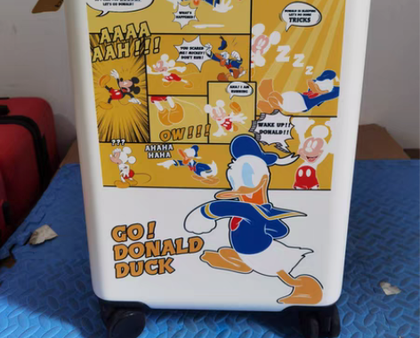 包邮不莱玫行李箱20寸美式漫画白色拉杆箱 ...