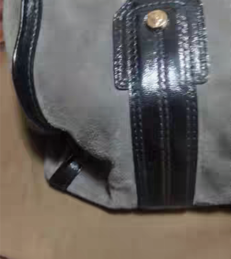 包邮古驰全新波士顿包，高级灰拼色中性款男女...