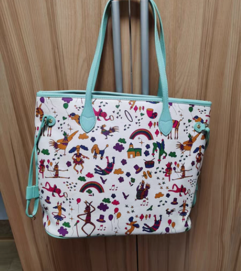 包邮不莱玫 托特包 星辰蓝 大容量托特包 ...