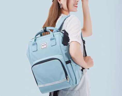 转卖汉客大容量多功能双肩背包时尚通勤妈妈背...