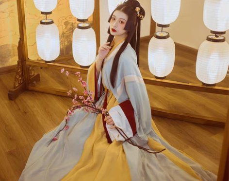 转卖【已绝版】初一原创汉服《扶琉》晋制黄绿...