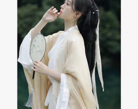 转卖原创魏晋风汉服古装女晋制交领超仙气飘逸...