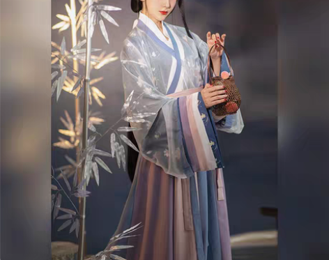 转卖醉雨朵岁岁原创汉服女魏晋风齐腰中国风白...