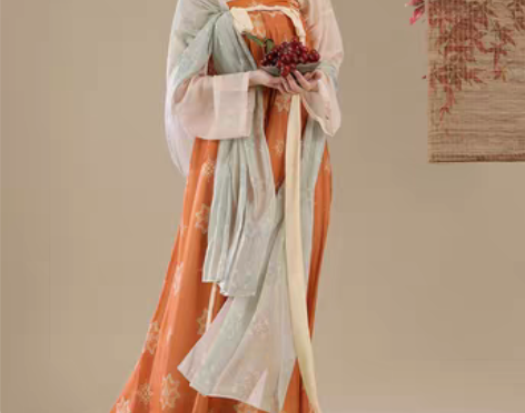 转卖桔屿原创汉服女【长安花】 唐制齐胸衫裙...