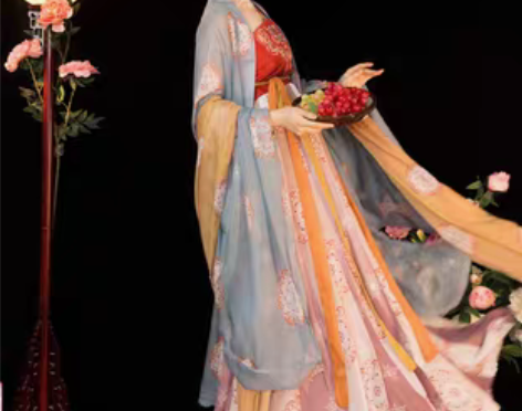 转卖玉术原创汉服女霓裳诃子裙大袖衫唐制夏季...