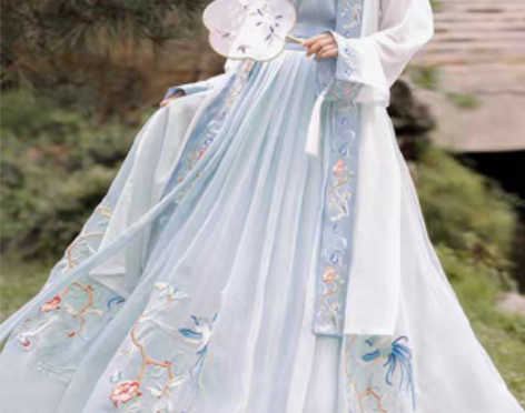 转卖玉术原创汉服女凤鸾宋制长褙子齐腰襦裙宋...