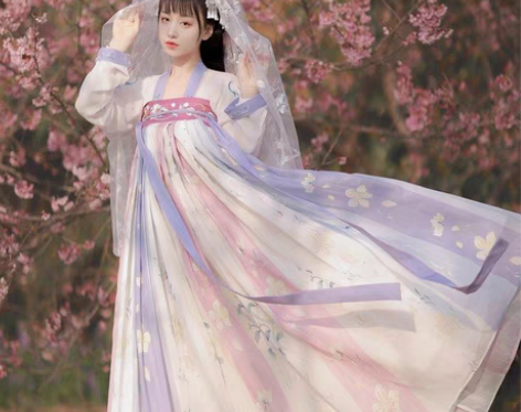 包邮【樱洛】茗月萱齐胸襦裙套装汉服女刺绣正...