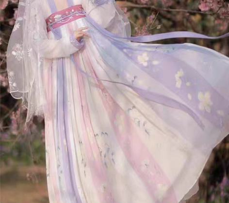 【樱洛】茗月萱齐胸襦裙套装汉服女刺绣正品春...