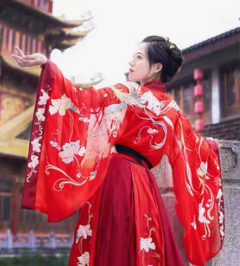 转卖如梦霓裳汉服女装大袖对襟襦裙惊鸿凤凰绣...