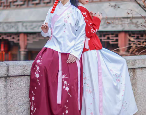 转卖如梦霓裳桃夭春汉服女装齐腰襦裙绣花交领...
