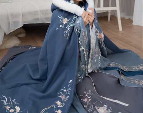 转卖已hold 清梳原创凝香汉服斗篷女长款...