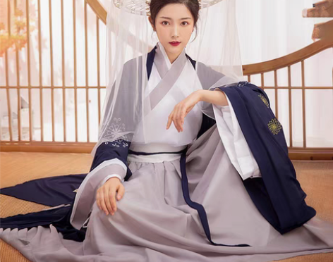 转卖魏晋交领汉服女正品原创齐腰襦裙大袖衫中...