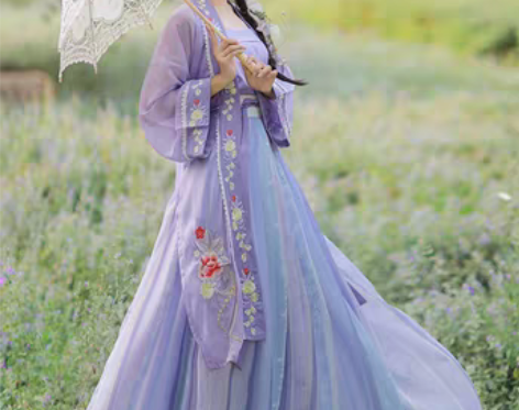 转卖宋制汉服女对襟长衫宋抹吊带齐腰中国风原...