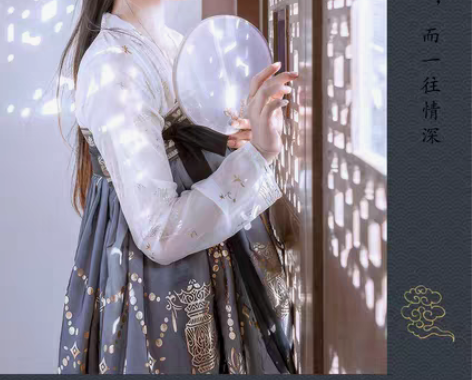 转卖【时装周】【艺缕原创一云鹤】汉服女仙气齐胸襦裙大… 颜色... 转卖【时装周】【艺缕原创一云鹤】汉服女仙气齐胸襦裙大… 颜色...