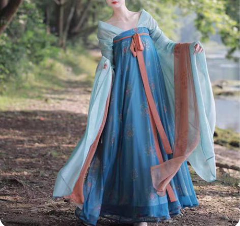 五五年原创汉服[清瑶]魏晋南北朝大袖襦唐制...