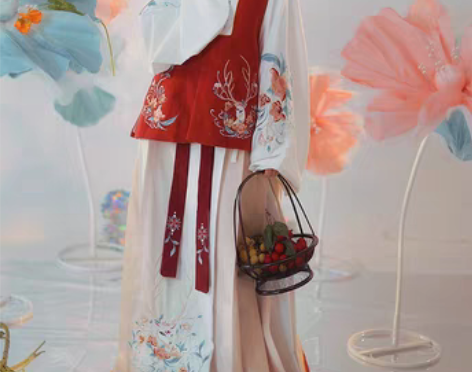 转卖【耀春林间鹿M码】原创明制汉服女刺绣短...