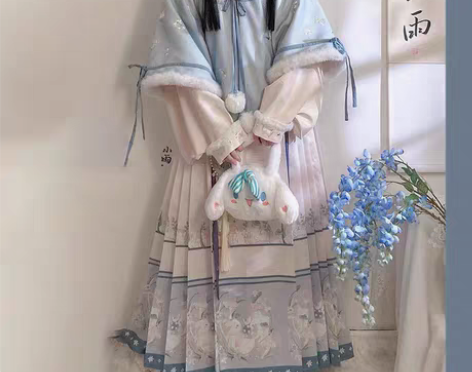 仙楚姬原创汉服【蘑菇兔】明制比甲马面裙立领...