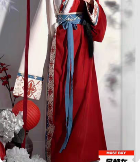 仙楚姬原创汉服女【出塞】直裾魏晋斗篷秋冬日...