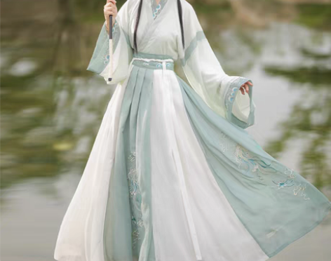 转卖云芳晴玉清歌原创汉服女中国风晋制齐腰交...