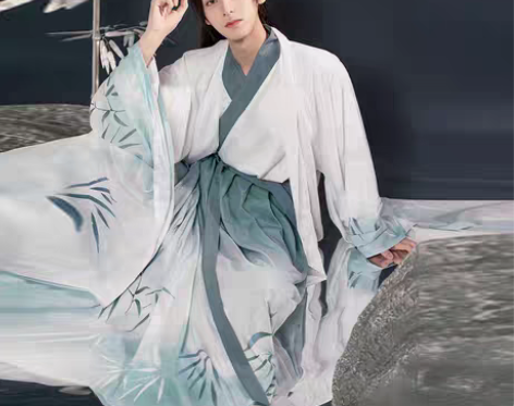 转卖孤鲤汉服男套装学生古装公子男生飘逸中国...