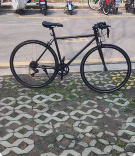 去年十月买的没怎么骑过，永久公路自行车，七...