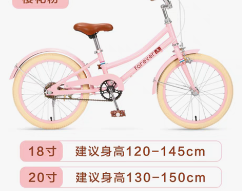 转卖永久自行车儿童 中大童女孩公主款4-1...