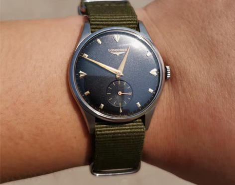 浪琴 12.68Z 小三针 军表风格 稀少...