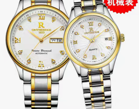转卖瑞士新款全自动手表女机械表情侣手表一对...