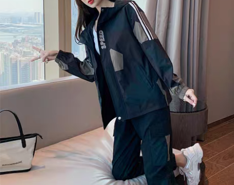 转卖春秋季运动服套装女2022年新款迷彩服...