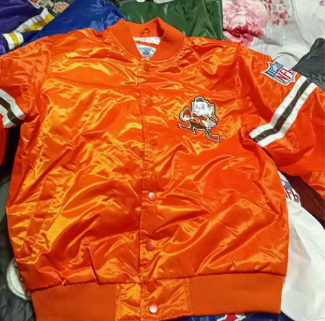 全新，STARTER棒球棉服，橙色，XL号...