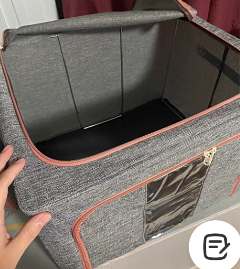特大号牛津布棉麻衣服收纳箱布艺防水可折叠钢...
