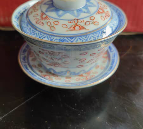 包邮景德镇文革瓷老厂货瓷出口瓷光明瓷厂青花...