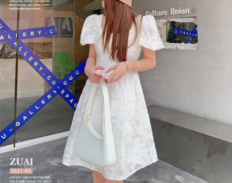 转卖1.1祖艾 自制 【约会裙】连衣裙法式...