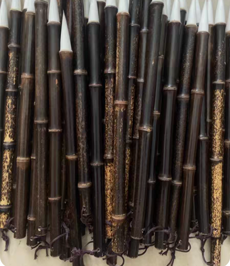 包邮紫竹笔杆兼毫狼毫 大中小三色可选 天然...